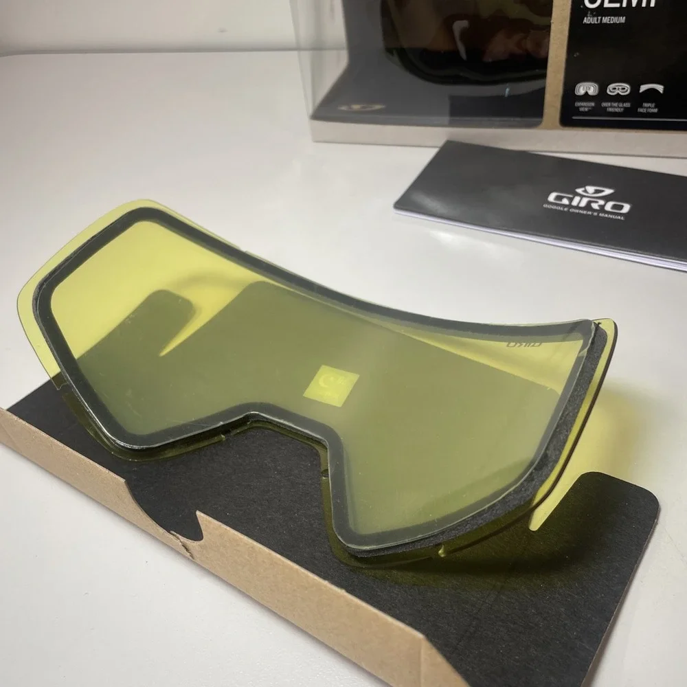Giro Dylan Semi Yellow Replacement Lenses For Ski Goggles SO 80-99%VLT w Bag